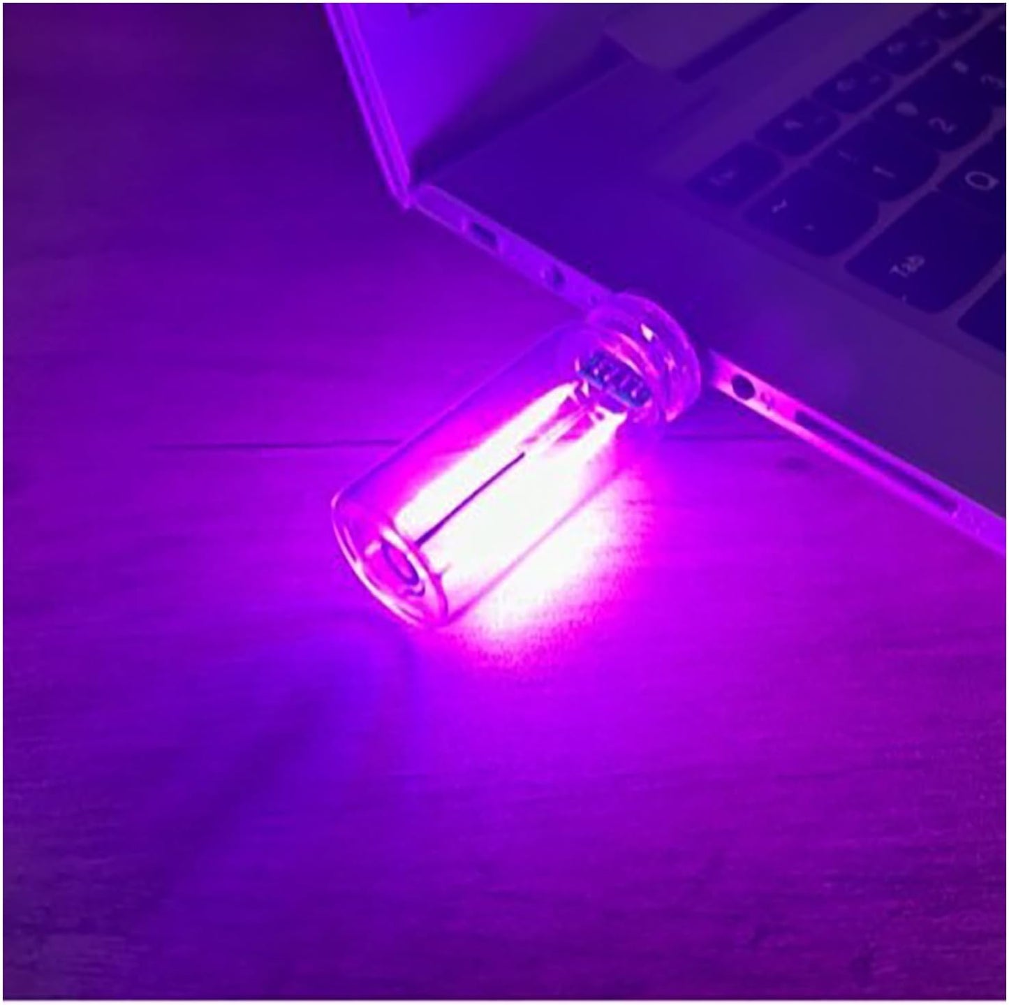 مصباح اضاءة ليلية USB للسيارة من يلا جوي، عبوة من قطعتين، مصباح زجاجة زجاجي ريترو قابل للتعتيم يعمل باللمس لداخل السيارة وغرفة النوم والتخييم، ضوء محيطي صغير محمول مع توهج زهري دافئ