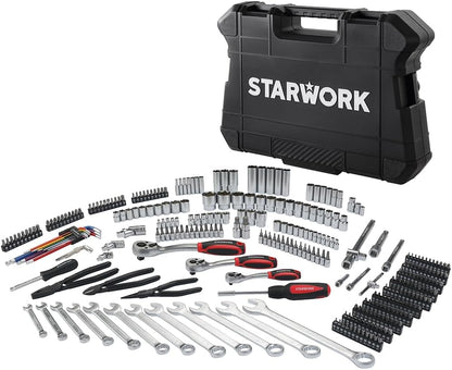 STARWORK True Mechanic™ 314-Piece Mechanics Tool Set and Socket Set, Professional Metric Set