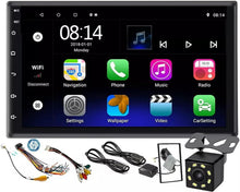 ستيريو سيارة اندرويد مزدوج بشاشة لمس HD 1080P مقاس 7 انش ونظام اندرويد 11 مع نظام تحديد المواقع+نافي+هاي فاي+واي فاي+بلوتوث+RDS+راديو اف ام/ميرور لينك، USB مزدوج مع كاميرا احتياطية (7 انش-(1G+16G))