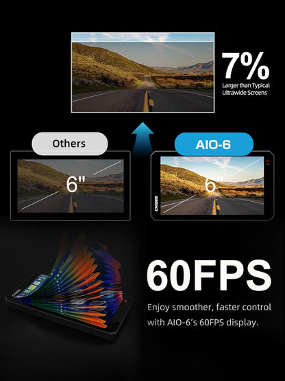 نظام تحديد المواقع العالمي للدراجات النارية AIO-6 LTE 4G بشاشة 6 انش من تشيجي، سيارة اندرويد كاربلاي للدراجات النارية، تنبيهات في الوقت الحقيقي، سياج الكتروني، مقاومة للماء IP9X