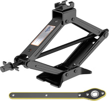 2 Ton (4409 lbs) Heavy-Duty Scissor Lift Jack for Car - Foldable Vehicle Tire Changing Kit with Stabilized Base & Ratcheting Lever, Universal Auto Lifting Tool for Trucks/SUV/Pickup