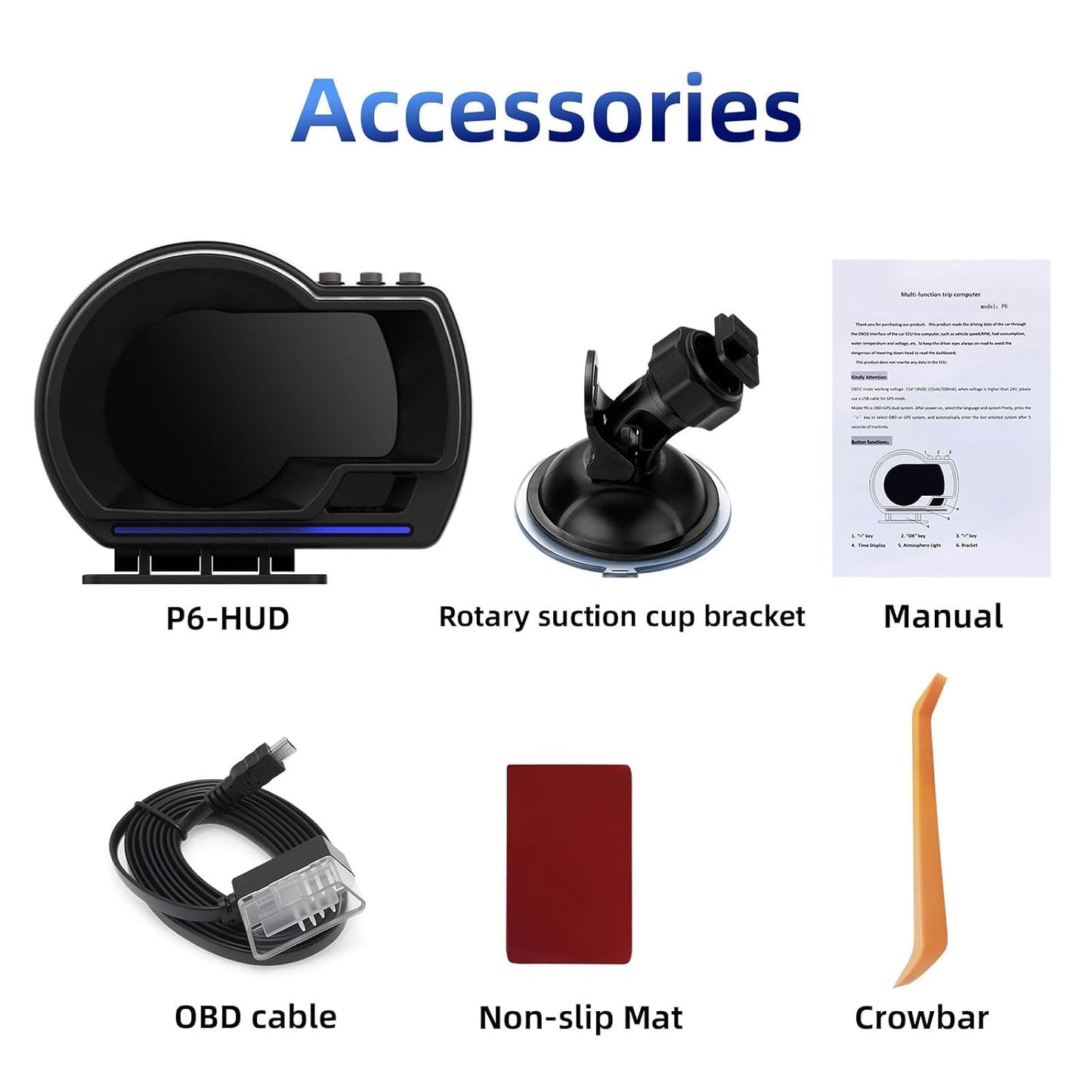 شاشة عرض OBD2+GPS مزدوجة الوضعية للسيارة، 10 واجهات وطريقتان للتركيب، مقياس ذكي لبيانات قيادة السيارة مع سرعة دورة في الدقيقة ودرجة حرارة الماء والوقود وانذار السرعة الزائدة وماسح رمز الخطأ