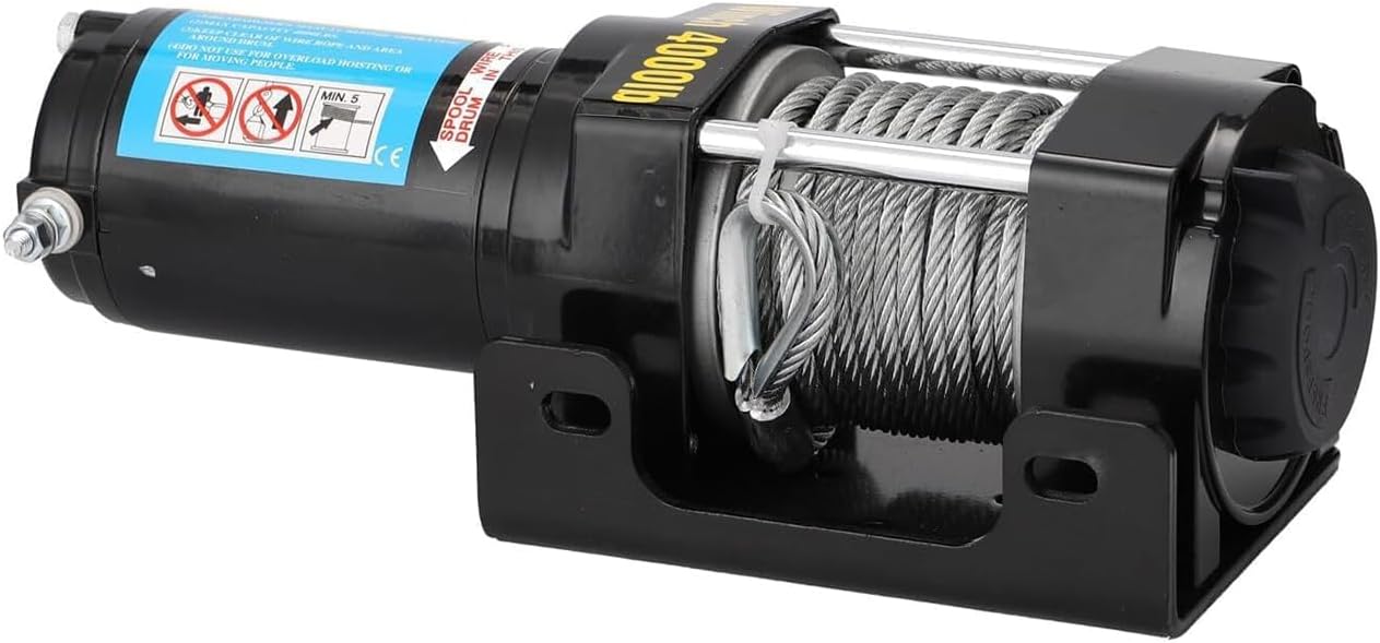 4000 Electric Recovery Winch Kit ATV Trailer Truck Car DC12V Remote Control Winches