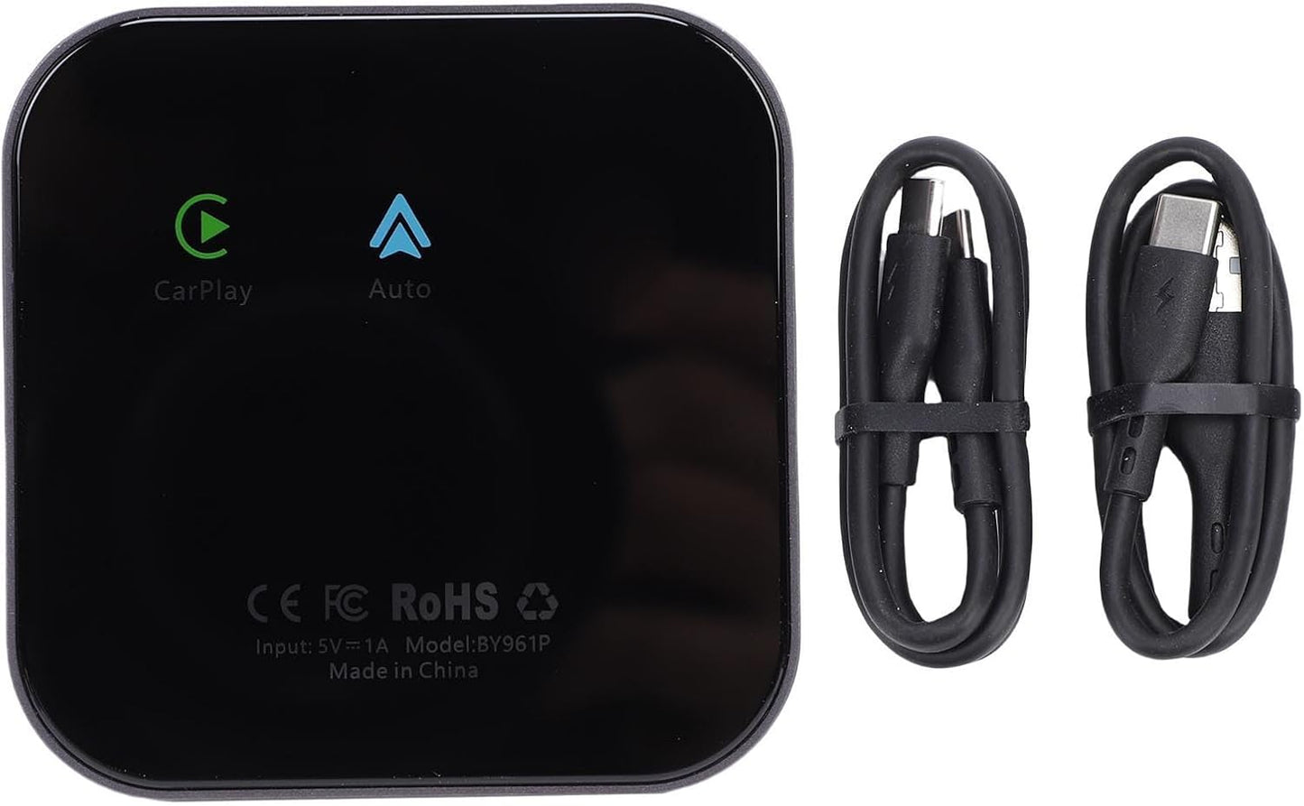 Goshyda 6 in 1 Auto Wireless Adapter, Converts Wired Car Play Android Auto to Wireless, 4G LTE SIM Card Slot, 4+64GB, Split Screen & OTA Updates
