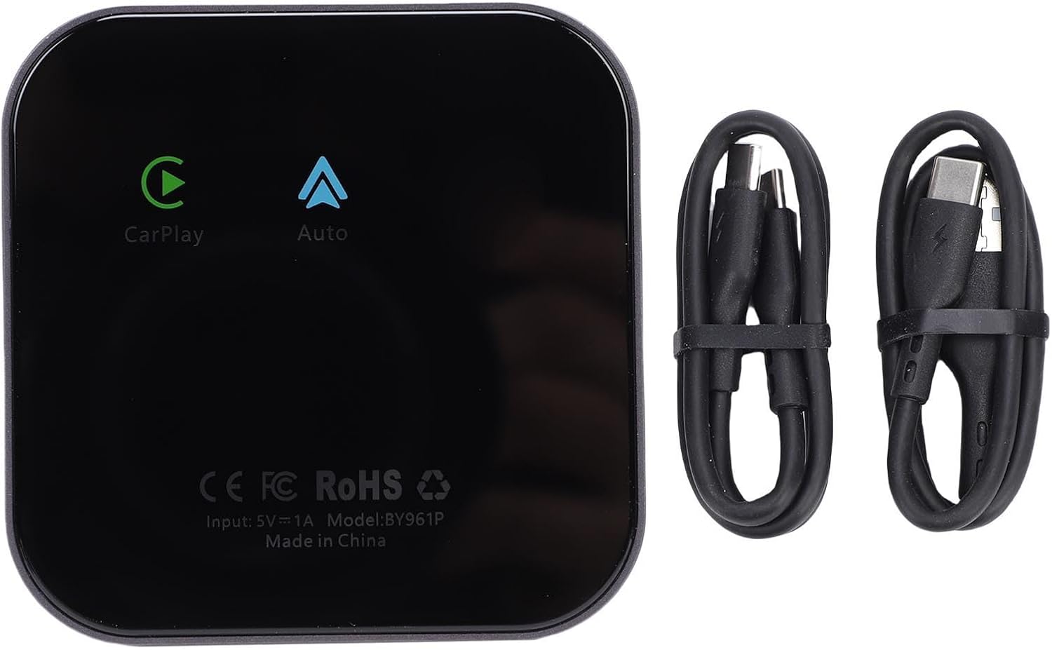 Goshyda 6 in 1 Auto Wireless Adapter, Converts Wired Car Play Android Auto to Wireless, 4G LTE SIM Card Slot, 4+64GB, Split Screen & OTA Updates