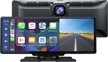 Wireless CarPlay Screen for Car with 2.5K Dash Cam, 1080P Backup Camera, 9.26" Portable Car Stereo with Apple CarPlay, Android Auto, Mirror Link, Loop Recording, GPS Navigation, AUX/FM
