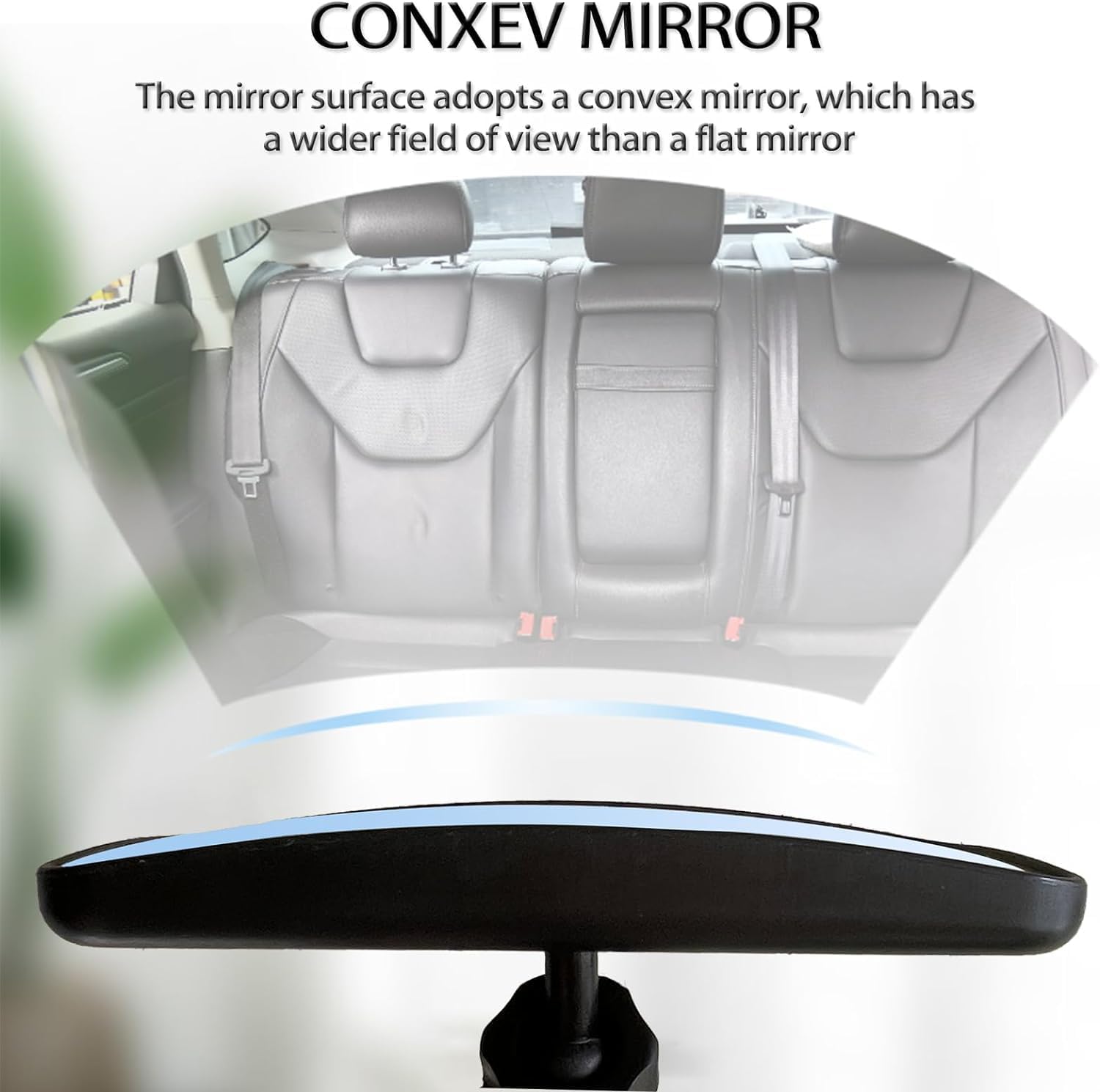 Baby Car Mirror Rear Facing,Universal Car Interior Rearview Baby Mirror Wide Angle Convex Mirror Clip-on & Suction Cup mirrors for Viewing Rear Passengers (clip &suction cup)
