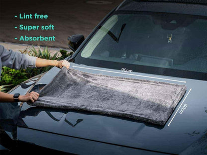 1400 GSM Giant Microfibre Towel for Car Care,Double-Sided XXL-60x90 cm,Super Absorbent Towel for Cars, Trucks, SUVs, and Home Use
