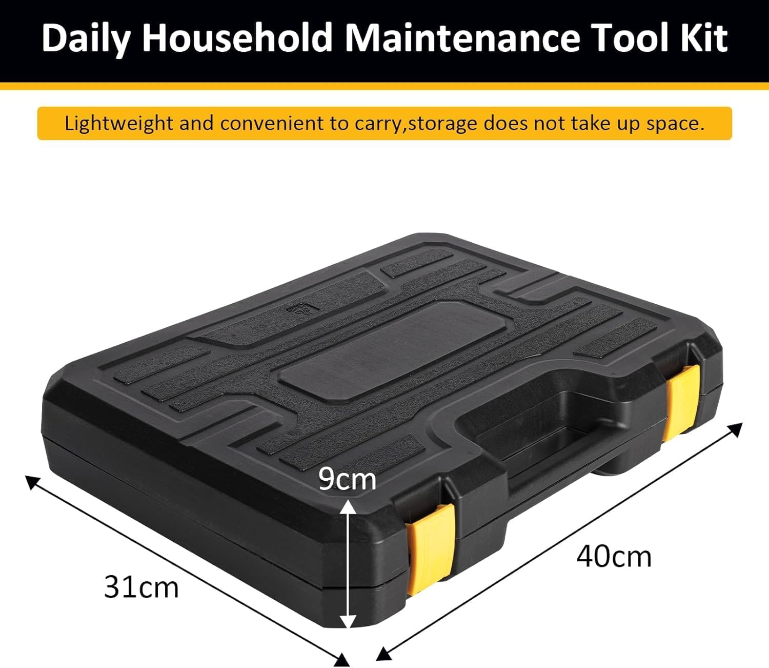 158PCS Hand Tool Set Mechanics Kit Wrench Socket Household Repair Tools w/Case Tool box Tool set Tool kit Multi tool Tool organizer Tool box organizer Hand tools Tool storage Home improve