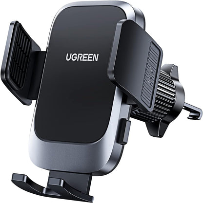 UGREEN Car Phone Holder Car Mount, [360° Rotation for Air Vent], [One-button Release], Strong Metal Hook Mobile Holder, Fit for iPhone 17/16/15/14, Samsung S25/24/23, 4.7-7.2" Smartphone Accessories