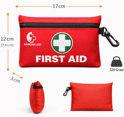 First Aid Kit 132 Pieces – Complete Emergency Preparedness Kit with Bandages, Wipes, Gauze Pads, Scissors & Emergency Blanket for Camping, Travel, Car, Home, Office & Outdoor Use