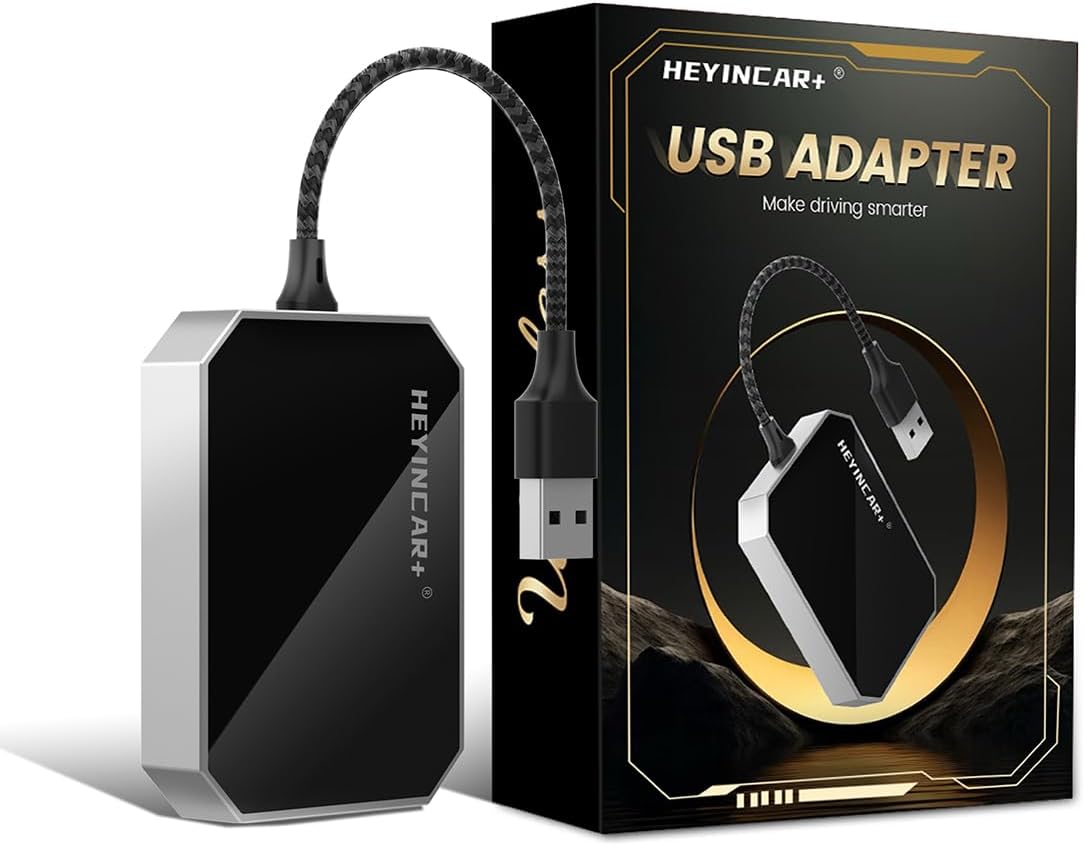 HEYINCAR+ Carbitlink to CarPlay Android Auto Adapter, Convert Carbitlink/Easy Connect to CarPlay & Android Auto, For Chinese Car Jetour,Geely,Dongfeng,Hongqi,BAIC,GAC,FAW Bestune– Plug & Play