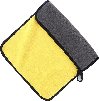 ECVV Microfiber Car Drying Towel for Car Cleaning and Detailing, Double Sided, Extra Thick Plush Lint Super Absorbent Detailing Towel for Car | Windows | Screen and Kitchen | 50 * 70cm | 1PIECE
