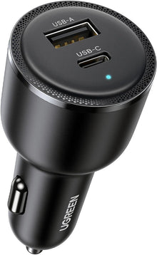 UGREEN Car Charger 63W for Samsung S25 Ultra, Car Battery Charger Type C Fast Charging, Samsung Super Fast 45W PPS Dual USB Phone Adapter, for Galaxy S25/S24/S23 Ultra, iPhone 17/16/15 Series, Macbook
