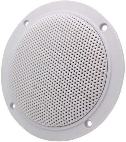 Herdio 4 Inches 160 Watts Waterproof Marine Ceiling Speakers Perfect for Kitchen Bathroom Boat Car Motorcycle - 1 Pair (White)
