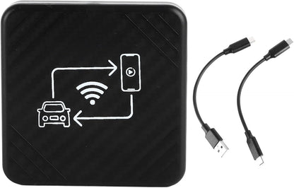 Luocute Wireless CarPlay and Android Auto Adapter, 2 in 1 AI Box Bluetooth 5.0/WiFi Connect, Intelligent Voice Control, Plug ＆ Play, Compatible with IOS 9+, for Original Car