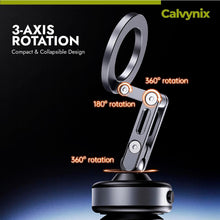 Magnetic Car Phone Holder Gray - Dashboard & Windshield Mount with 360° Rotation - Universal GPS Stand for Hands-Free Driving