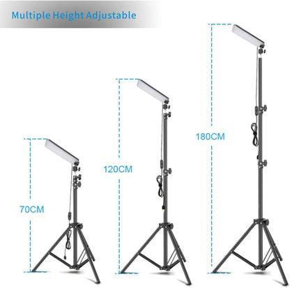 THE WHITE SHOP Portable Camping Lights, Work Lights With Stand,Telescoping Tripod Outdoor Light & Camp Light, Camping Hook Includes
