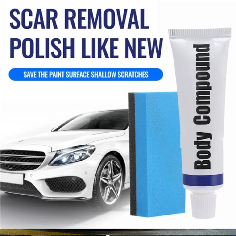 Professional Car Scratch Repair Agent, Body Compound Remover, Paint & Swirl Polish For Surface Scuffs (2Pcs)
