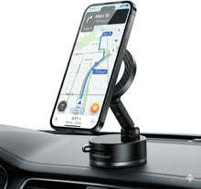 Magnetic Car Phone Holder [70LBS Suction] Dashboard & Windshield Mount, N54 4000gf Magnetic, 360° Adjustable Aluminum Arm, iPhone 17/16/15/14/13/12 & Android