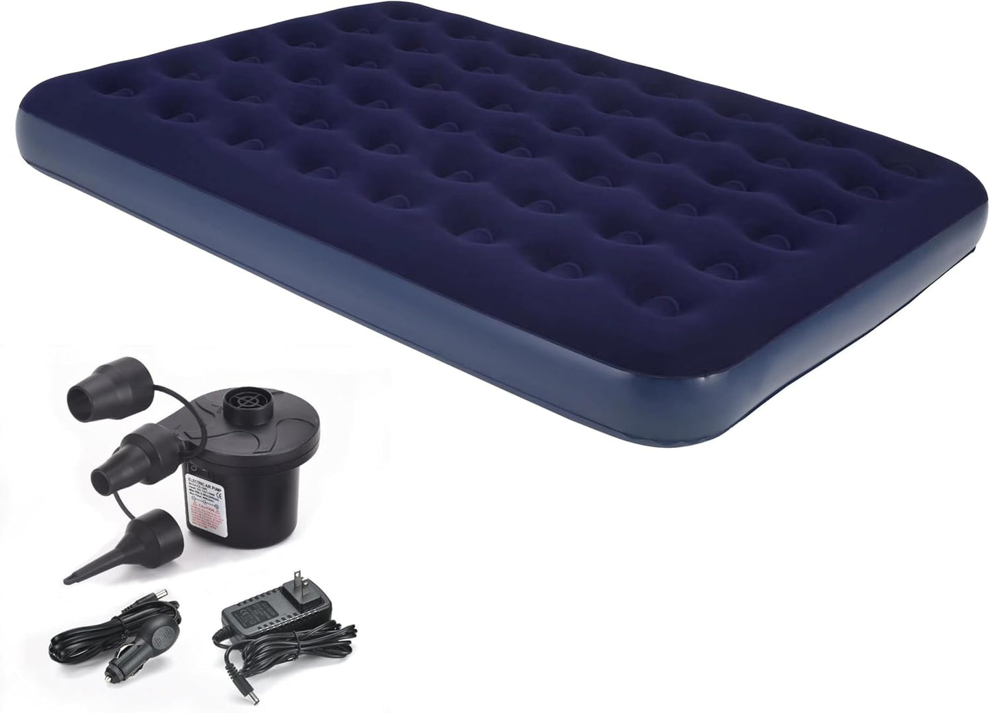 SKY-TOUCH Lightweight Inflatable Air Mattress, Portable Camping Air Bed Comfort Dual-Surface Airbed, Portable Air Bed for Camping, Home & Travel, Flocked Airbed