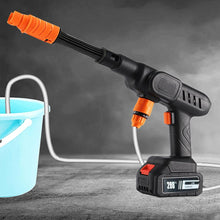Cordless Pressure Washer Gun - 21V 3000mAh Battery (10Pcs), 9-12M Range, 0-180° Nozzle for Cars/Fences/Boats, Portable Power Cleaner (black)