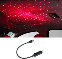 مصباح ديكور - مصباح داخلي للسيارة بمنفذ USB قابل للتعديل، مصباح LED صغير للسقف والنجوم، جهاز عرض للاجواء والغرف وديكور الحفلات ()