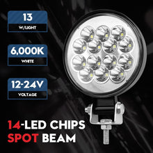 LED Fog Lights, Round 3 Inch Slim Pods Spot White Driving Reverse Small Circle Work Light Bar Kit for Jeep Truck Off-Road ATV UTV SUV Car Motorcycle Boat Tractor Hood Bumper Mount (2 Pack)