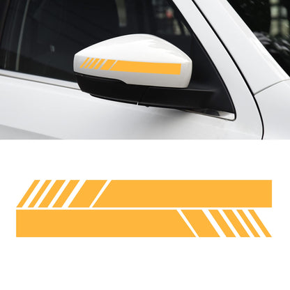 SINGARO Car Exterior Accessories Rear View Mirror Stickers Decor Car Body Sticker Vinyl 4pcs (Black)
