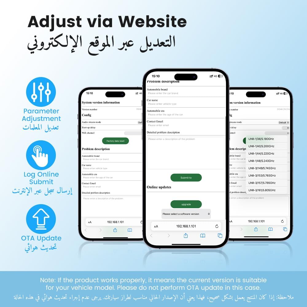 محول لاسلكي مطور ميني كاربلاي واندرويد اوتو 2025 من هاينكار+، التوصيل والتشغيل، بدون تأخير، اتصال سريع، تحويل كاربلاي سلكي/اندرويد اوتو الى لاسلكي، لجوالات ايفون واندرويد