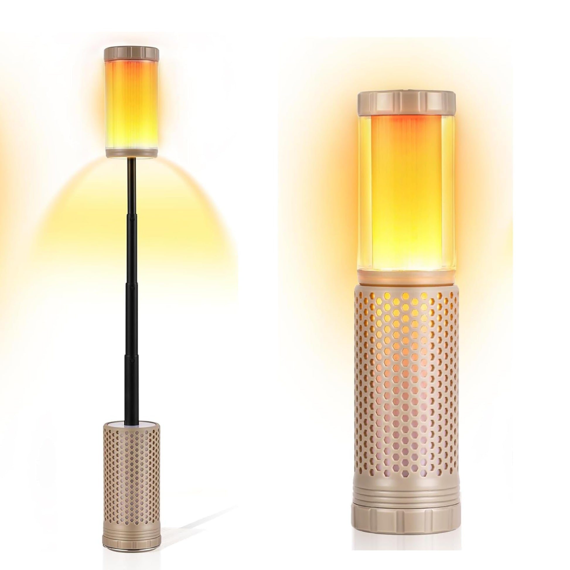 Portable LED Camping Lantern-Cordless Work Light Magnetic Camping Essentials-Detachable Tripod-Rechargeable with Stand-Indoor Outdoor Home LED Flashlights for Camping,Hiking,Fishing,Travel (Light)