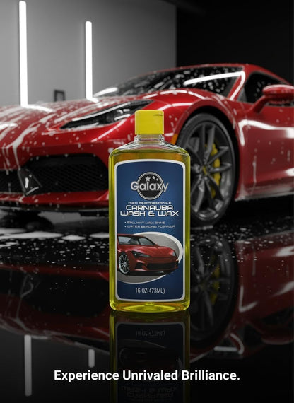 Galaxy High Performance Carnauba Car Wash and Wax Shampoo (473 ml)