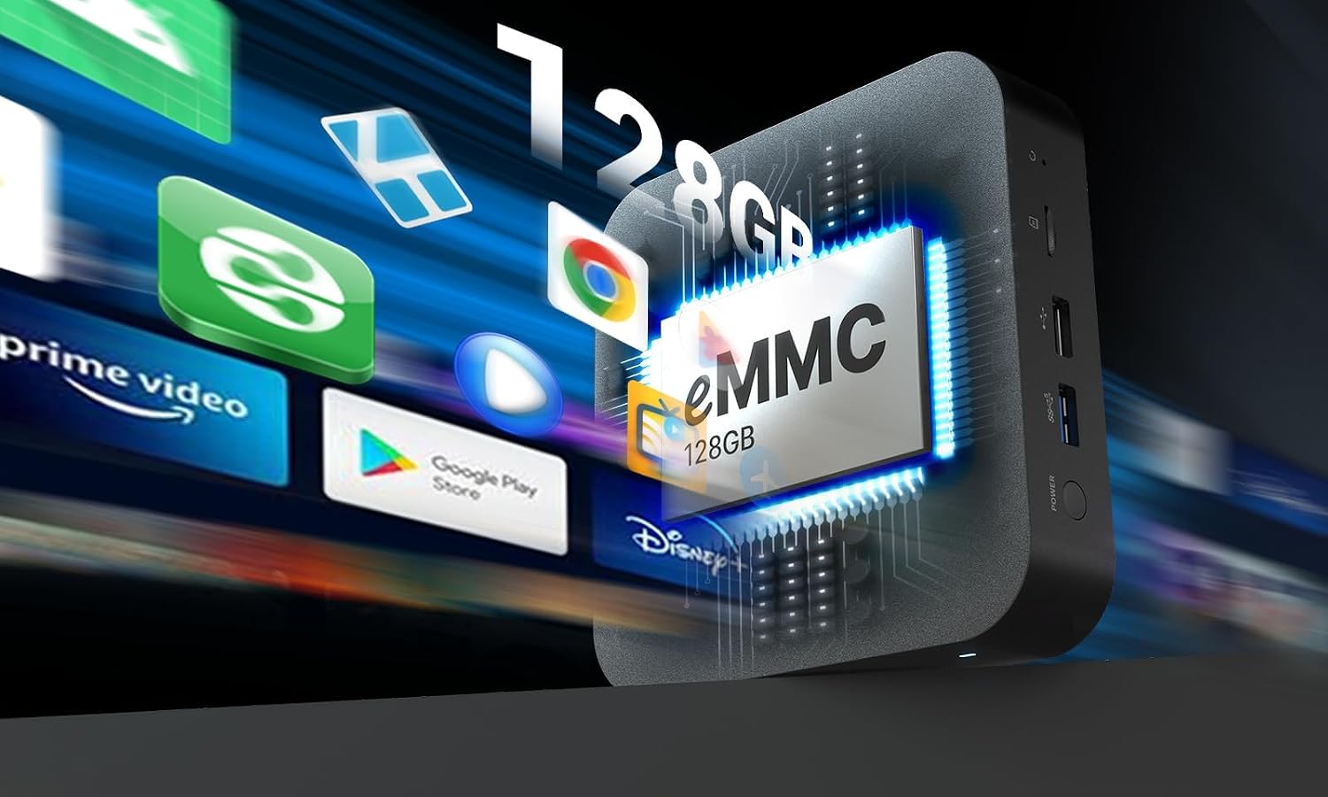 مينيكس U8K اندرويد ميديا AI بوكس 8K UHD اندرويد تي في بوكس 128GB eMMC، 8GB LPDDR4 RAM Dolby Vision مشغل وسائط الترفيه مع جهاز تحكم عن بعد جيروسكوب بلوتوث مينيكس A3 برو 6 محاور
