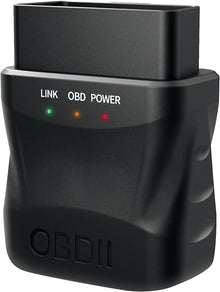 سكانر OBD2 بلوتوث لنظام iOS وآيفون وأندرويد، قارئ OBDII للسيارة لمسح رموز الخطأ، أداة سكانر للسيارة لتشخيص السيارات للسنة 1996 والسيارات الأحدث (19.7 سم)