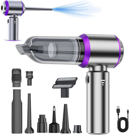 Handheld Car Vacuum Cleaner Cordless，19000PA High Power Car Vacuum Cleaner and Air Duster, 3-in-1 Portable Mini Car Vacuum Cleaner, 120W High Power Hand Held Vacuum for Car, Home, Office, Pet