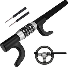 Combination Steering Wheel Lock Password Code Heavy Duty Car Security Black