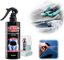 Car Coating Spray, Polish and Wax - 250ml Nano Ceramic Fast Repairing Scratch Spray for All Car Bodies - Towel Included