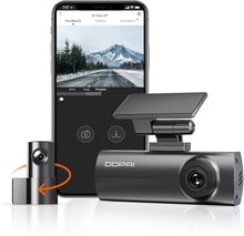 DDPAI Dash Cam for Cars, 1296P + 1080P Front and Rear Dashcam Car Camera Built-in WiFi, Super Night Vision, Dual Captures Footage, 24H Parking Mode, G-Sensor, Loop Recording, N1 Dual