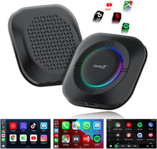 CarlinKit Android 13 CarPlay AI Box, Wireless CarPlay and Android Car Adapter for Wired CarPlay Vehicles, 4GB RAM + 64GB ROM, CarlinKit Tbox S2 Supports Play Store Apps, Netflix, YouTube