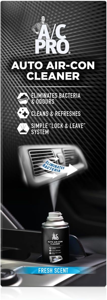 STP A/C Pro Auto Air-Con Cleaner, Cleans Refreshes and Disinfects Air Con System,Fresh Scent, 150 ml,23150EN