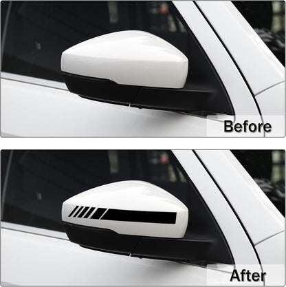 SINGARO Car Exterior Accessories Rear View Mirror Stickers Decor Car Body Sticker Vinyl 4pcs (Black)