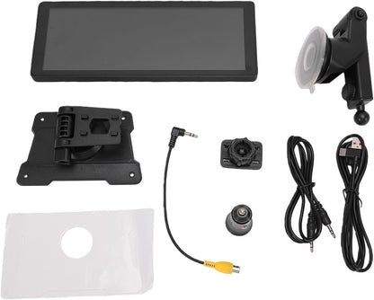 Denash 10.2" Car Play Screen for Car, Wireless Play & Android Auto Touchscreen Display, Voice Control GPS Navigation Bluetooth FM and Hands-Free Calling (Desktop + Suction Cup)