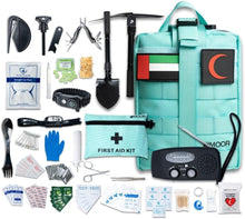 MOOR Survival Camping Kit – Emergency Outdoor Gear Set with First Aid Components for Hiking, Travel & Camping