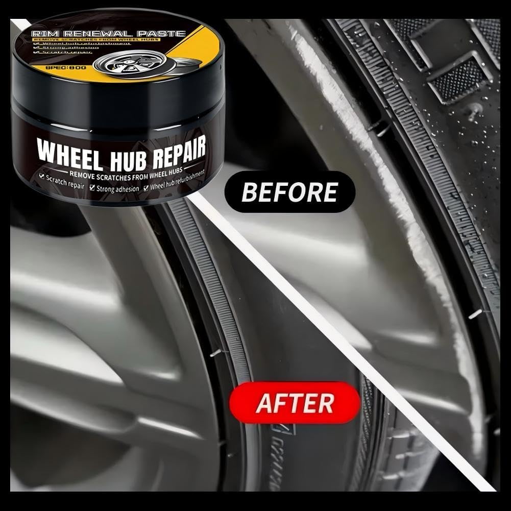 Tire Cleaner & High Gloss Shine with Scratch Remover Coating – 80g Durable, Scratch-Resistant Tire Protectant and Wheel Polish for Car, Truck, Motorcycle, RV, Marine, & ATV Detailing
