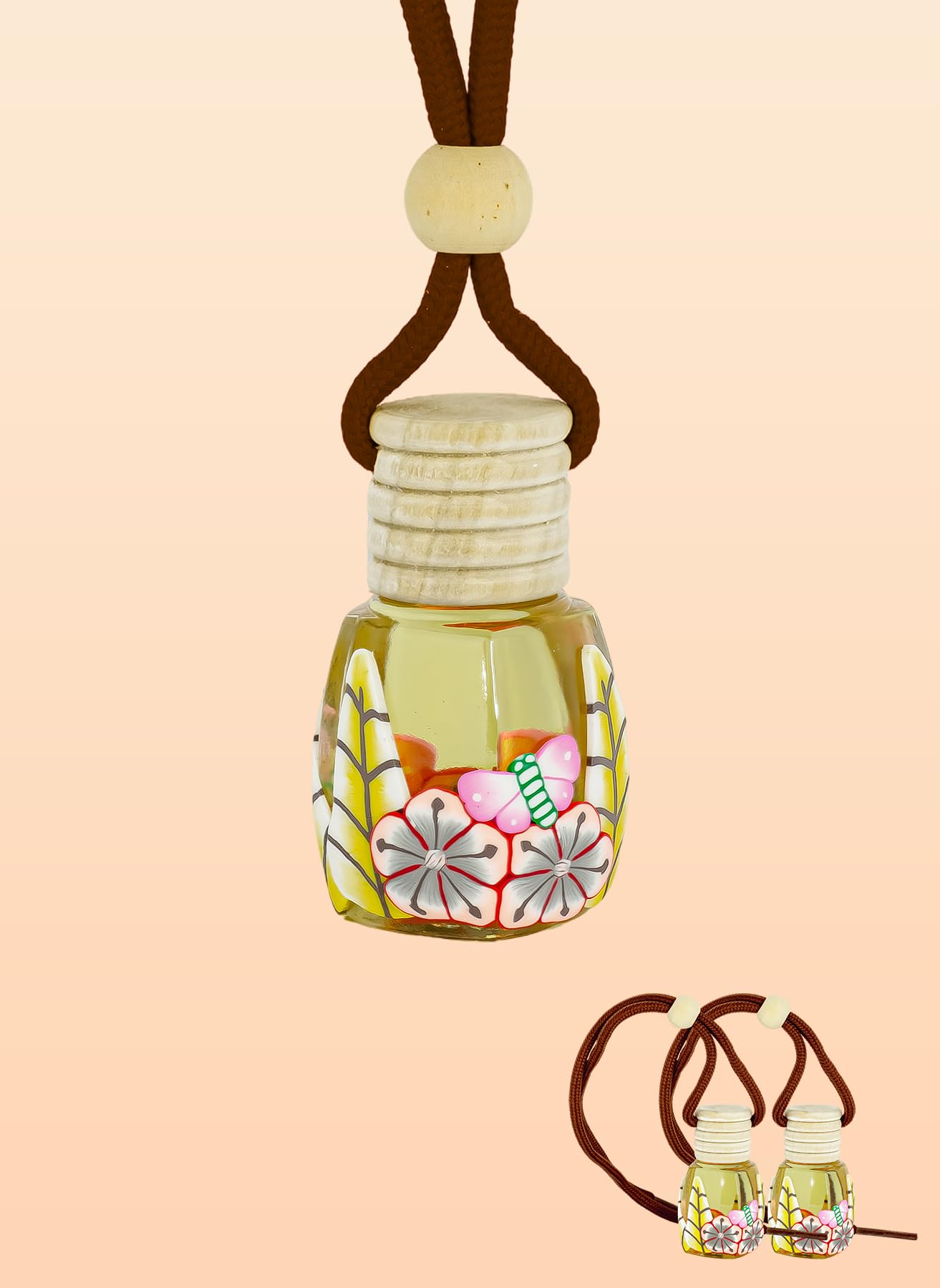 معطر هواء معلق من كونكورد - 10 مل برائحة بطيخ العسل، للاستخدام في السيارة والمنزل، يدوم لمدة 60 يومًا، عبوة من قطعة واحدة