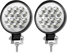 LED Fog Lights, Round 3 Inch Slim Pods Spot White Driving Reverse Small Circle Work Light Bar Kit for Jeep Truck Off-Road ATV UTV SUV Car Motorcycle Boat Tractor Hood Bumper Mount (2 Pack)