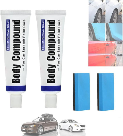 Professional Car Scratch Repair Agent, Body Compound Remover, Paint & Swirl Polish For Surface Scuffs (2Pcs)