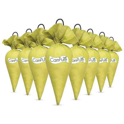 مخروط كامبور كافور (خشب الصندل) من مانغالام، عبوة من قطعتين - عضوي 100% | معطر جو للسيارة وخزانة الملابس وكابينة المكتب والادراج وشنطة السفر والحمام
