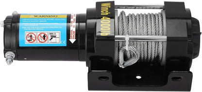 4000 Electric Recovery Winch Kit ATV Trailer Truck Car DC12V Remote Control Winches