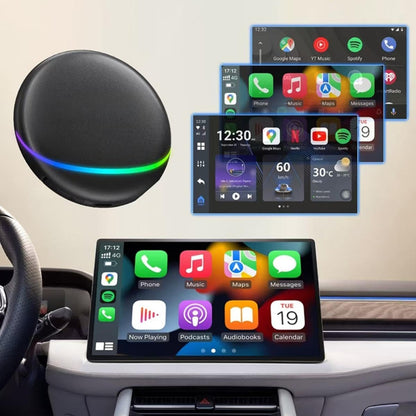 Wireless Android AI Box for Car, Multimedia Video Adapter compatible with CarPlay and Android Auto